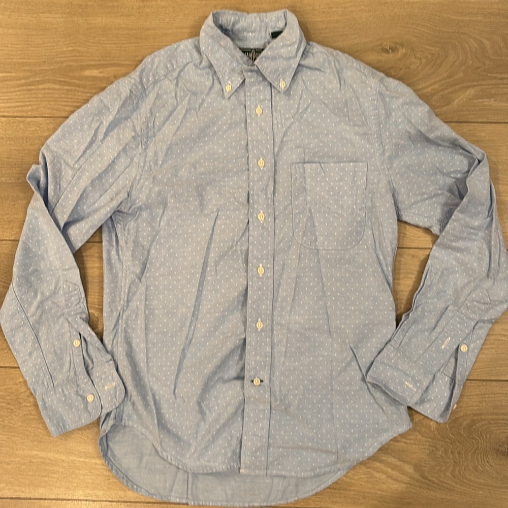 Gitman Brothers polka dot button down